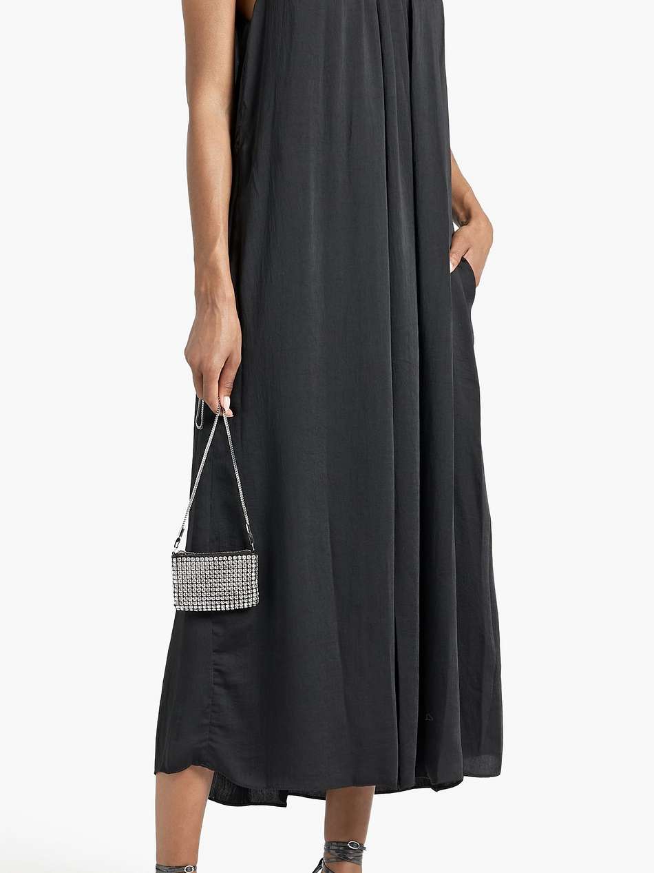 bailey gathered voile midi dress