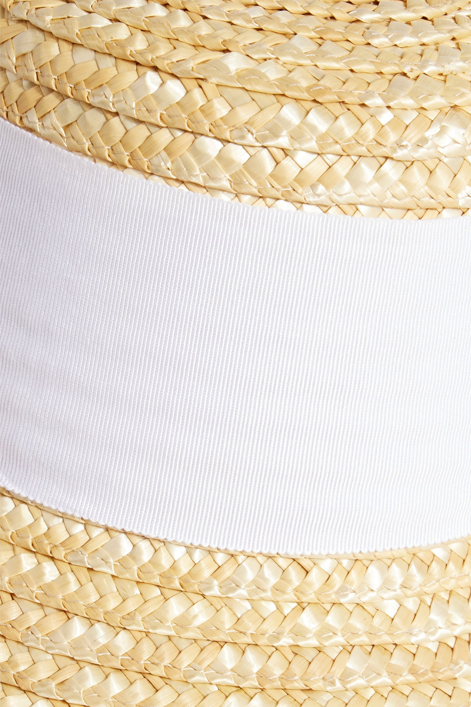 Eugenia Kim Mirabel Sonnenhut Aus Stroh Mit Ripsbandbesatz In Beige