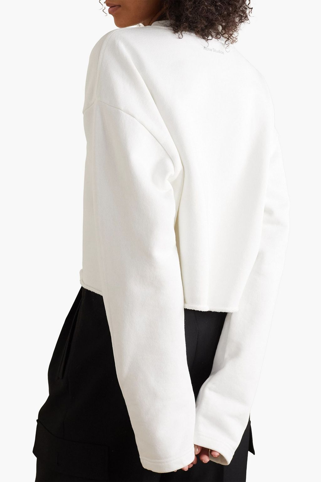 ACNE STUDIOS Appliquéd French cotton-terry sweatshirt