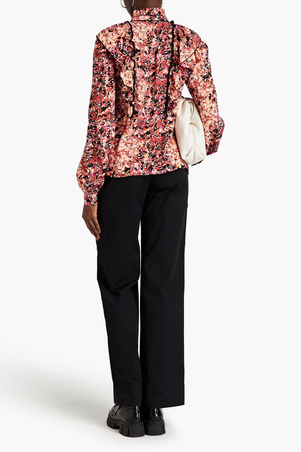 HOFMANN COPENHAGEN Celestine ruffled printed ECOVERO-twill blouse