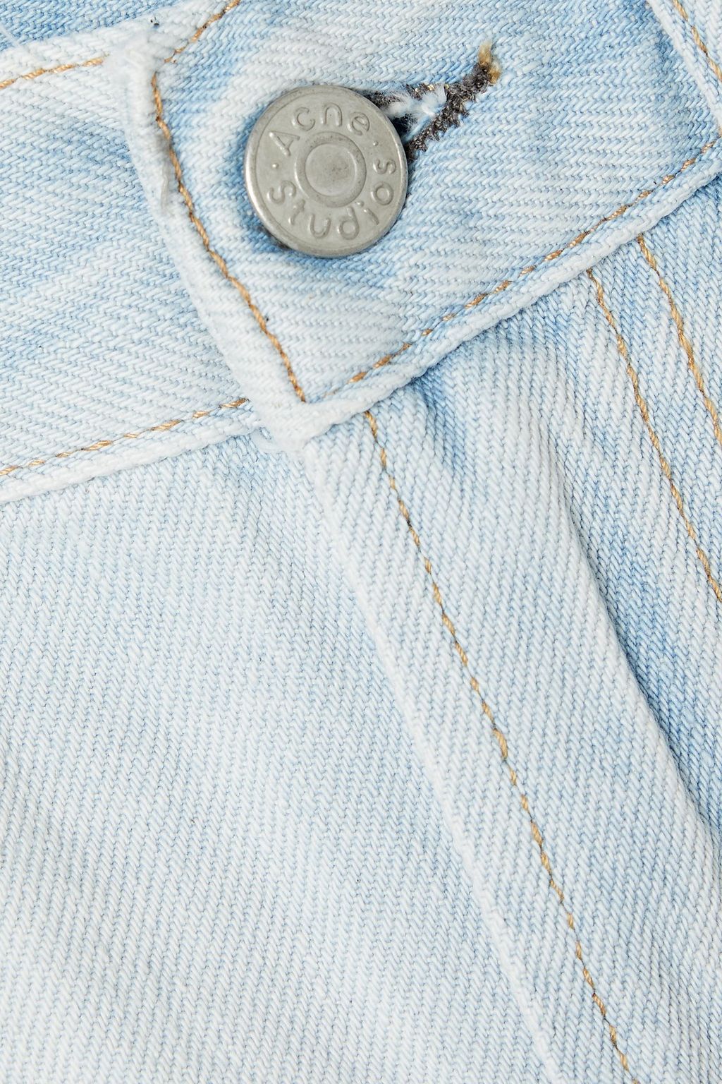 ACNE STUDIOS شورت من الجينز بحواف منسلة