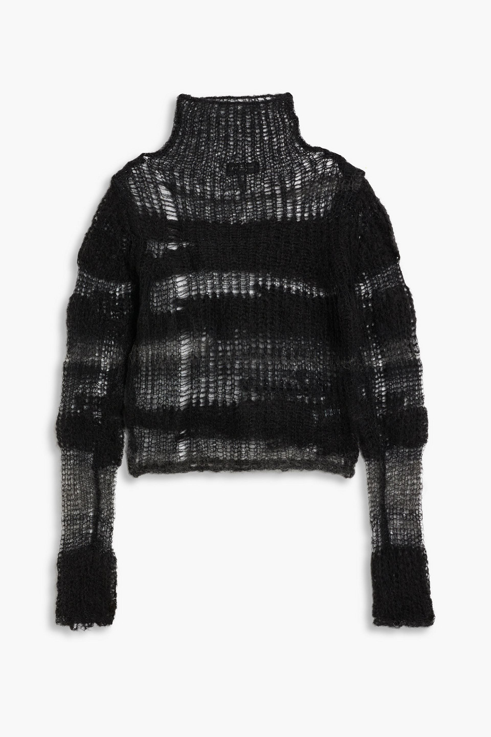 RAG & BONE LILIAN OPEN-KNIT ALPACA-BLEND TURTLENECK SWEATER