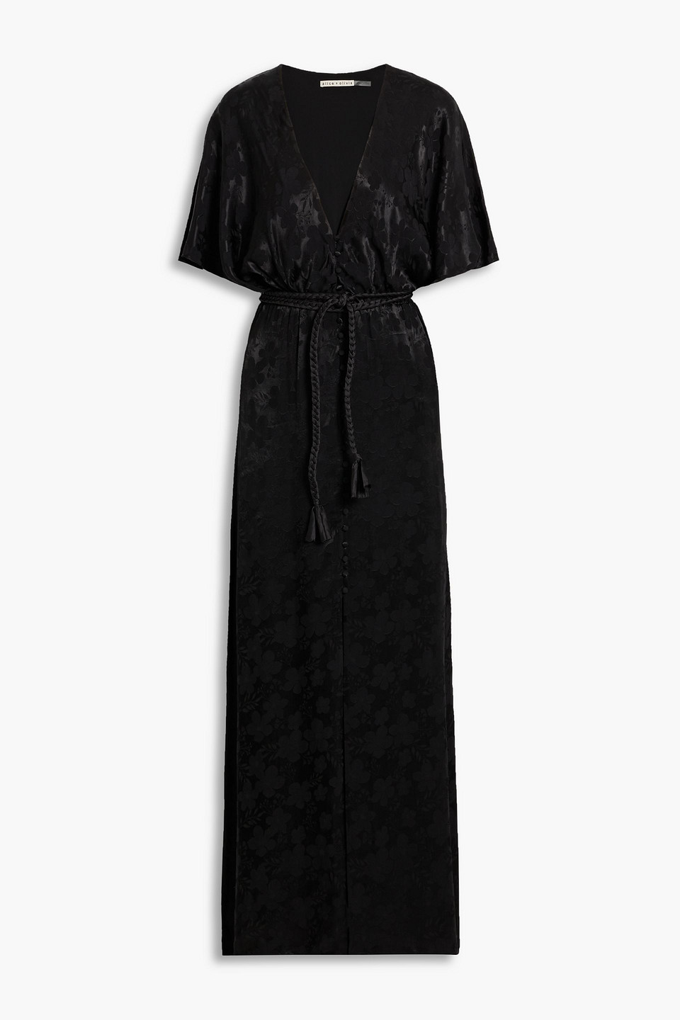 chinese dress ladies The Hollow Jacquard Maxi Dress
