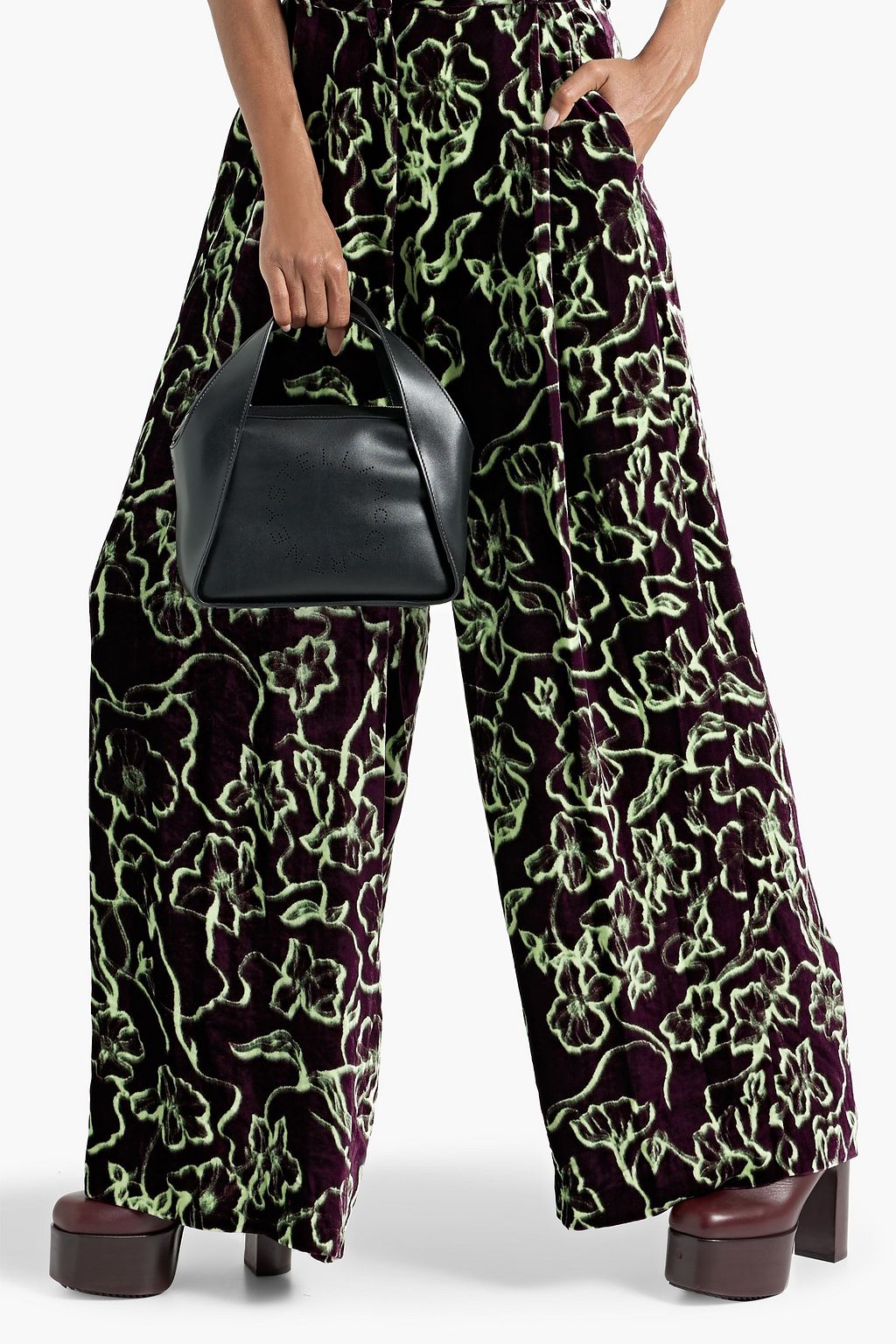 STELLA MCCARTNEY Perforated faux leather tote
