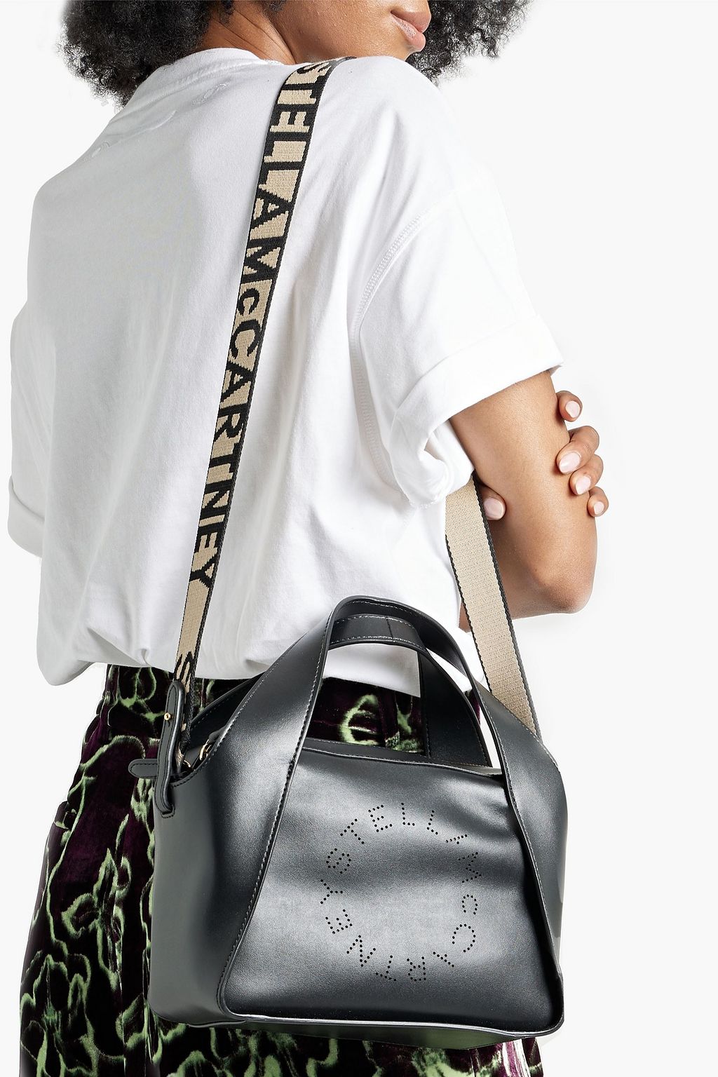 STELLA MCCARTNEY Perforated faux leather tote