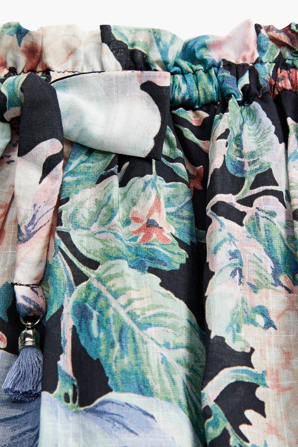 ZIMMERMANN Kids Verity ruffled floral-print cotton skirt