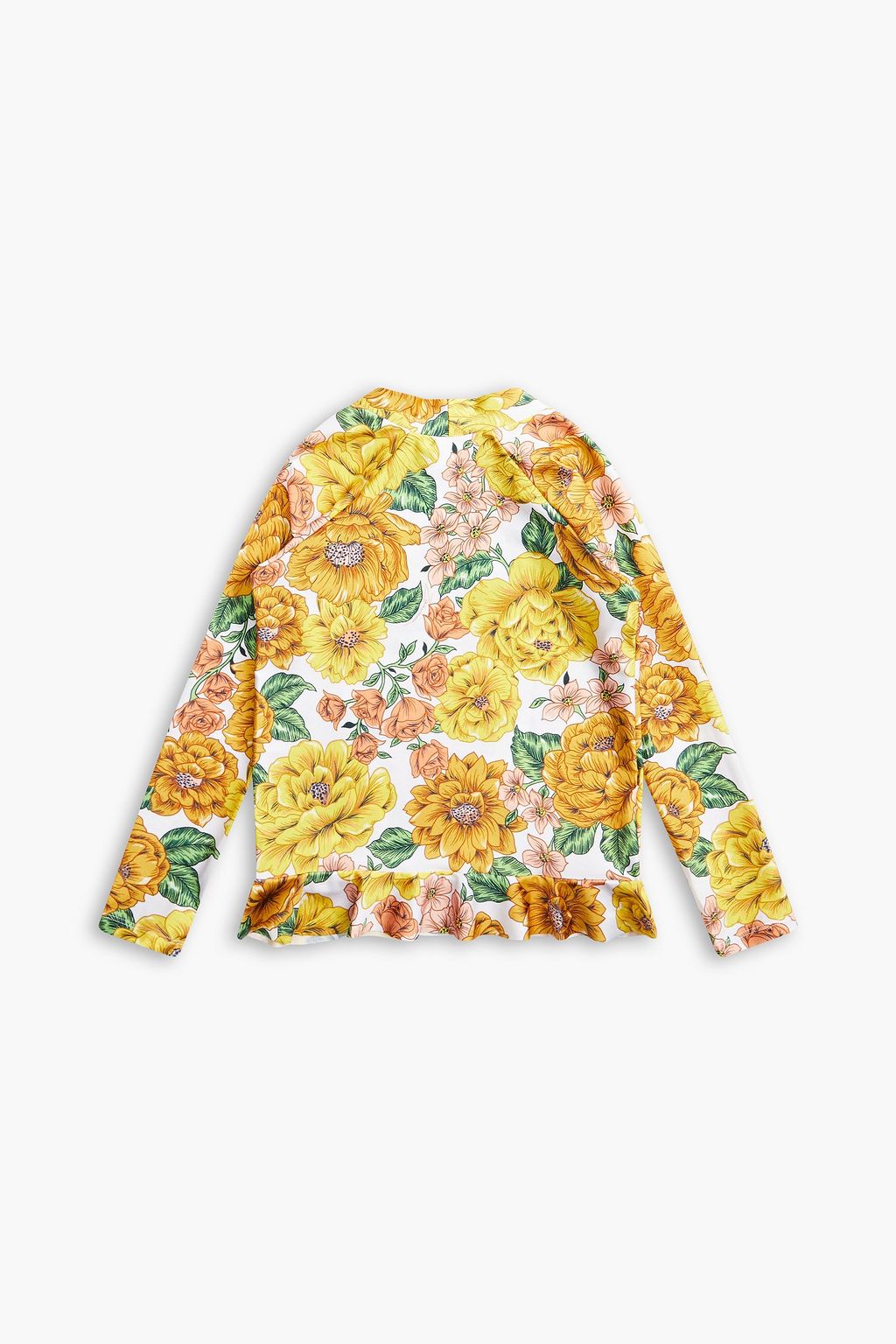 ZIMMERMANN Kids Poppy ruffled floral-print rash guard