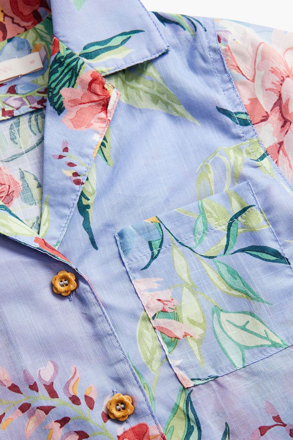 ZIMMERMANN Kids Bellitude floral-print cotton shirt