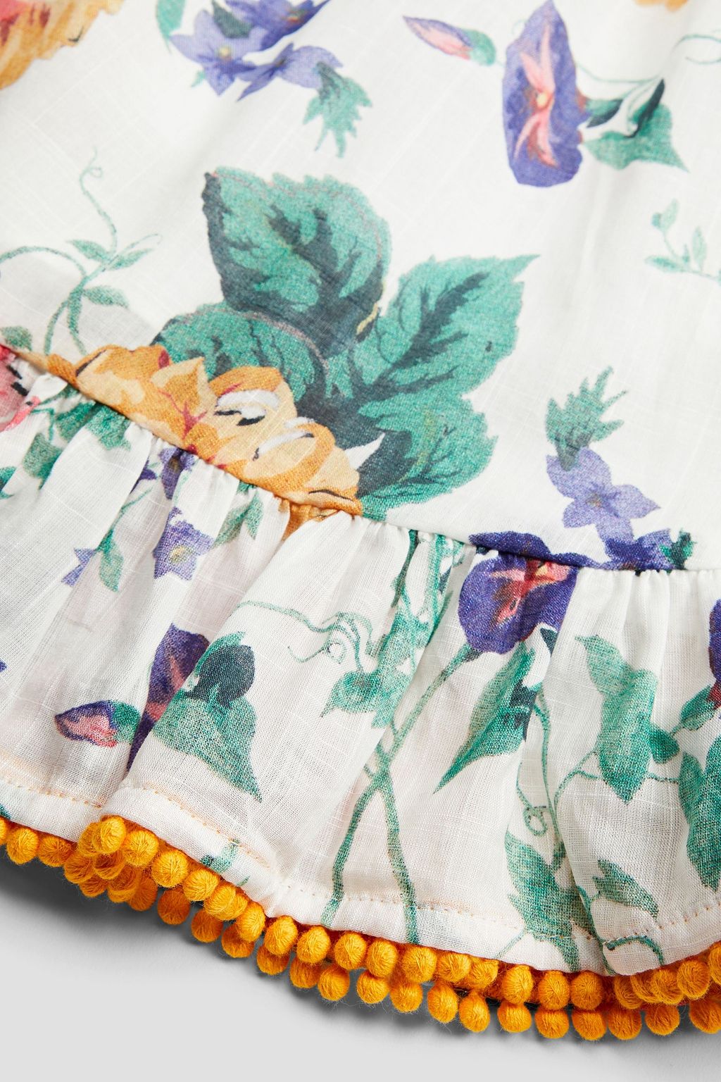 ZIMMERMANN Kids Allia ruffled floral-print cotton dress