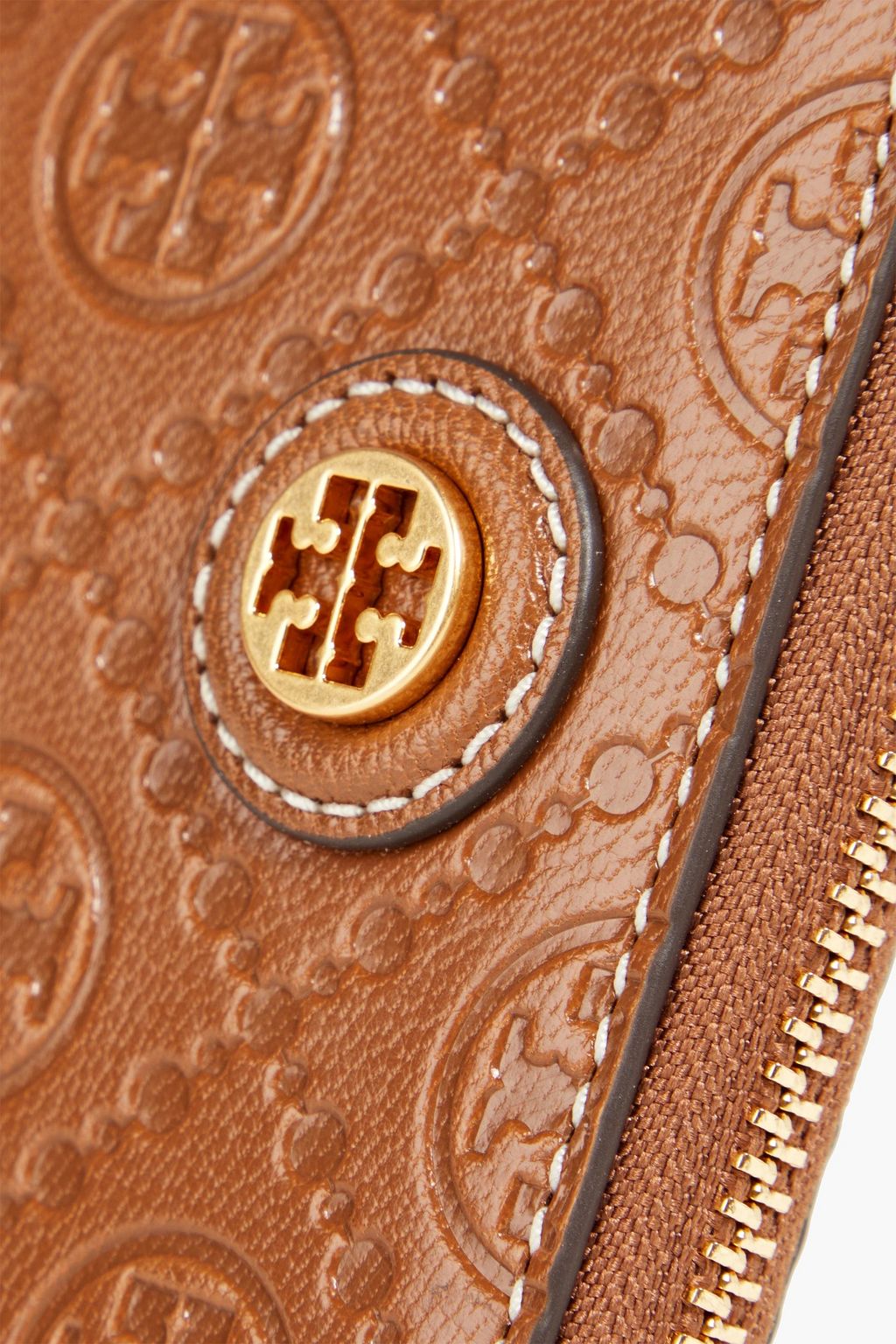 TORY BURCH محفظة من الجلد بتصميم منقوش