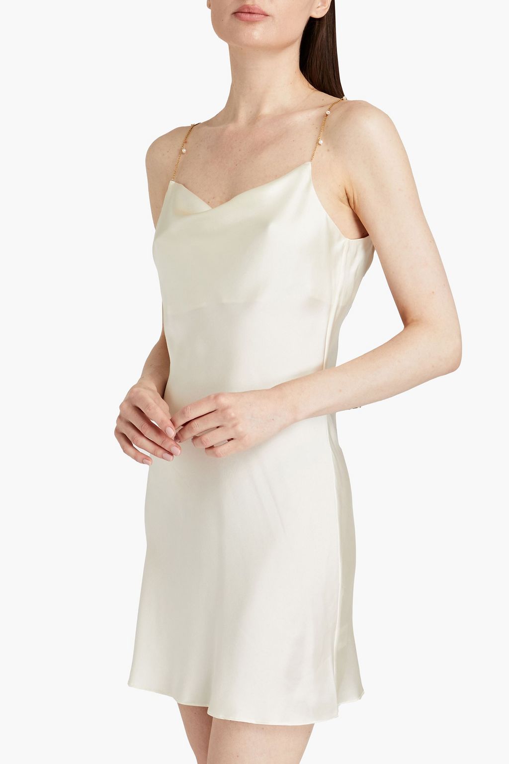 GINIA Silk-charmeuse slip