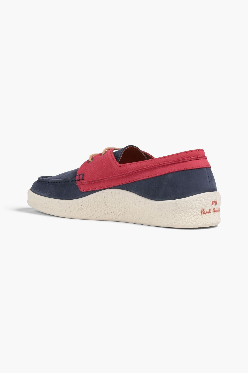 PS PAUL SMITH Costas two-tone nubuck boat shoes