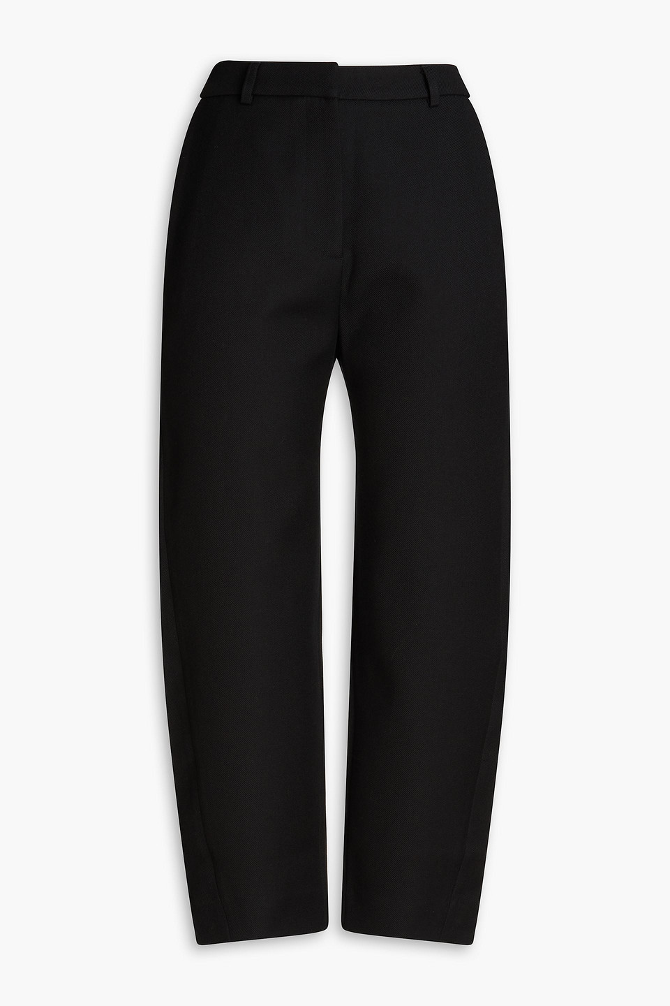 Totême Cotton-blend Twill Tapered Pants In Black