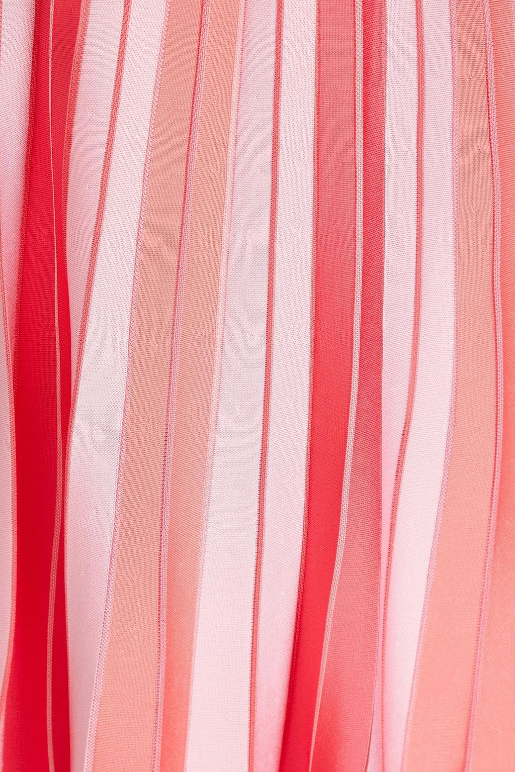 CAROLINA HERRERA ストレッチニット ミディワンピース ドレープ入り ストライプ