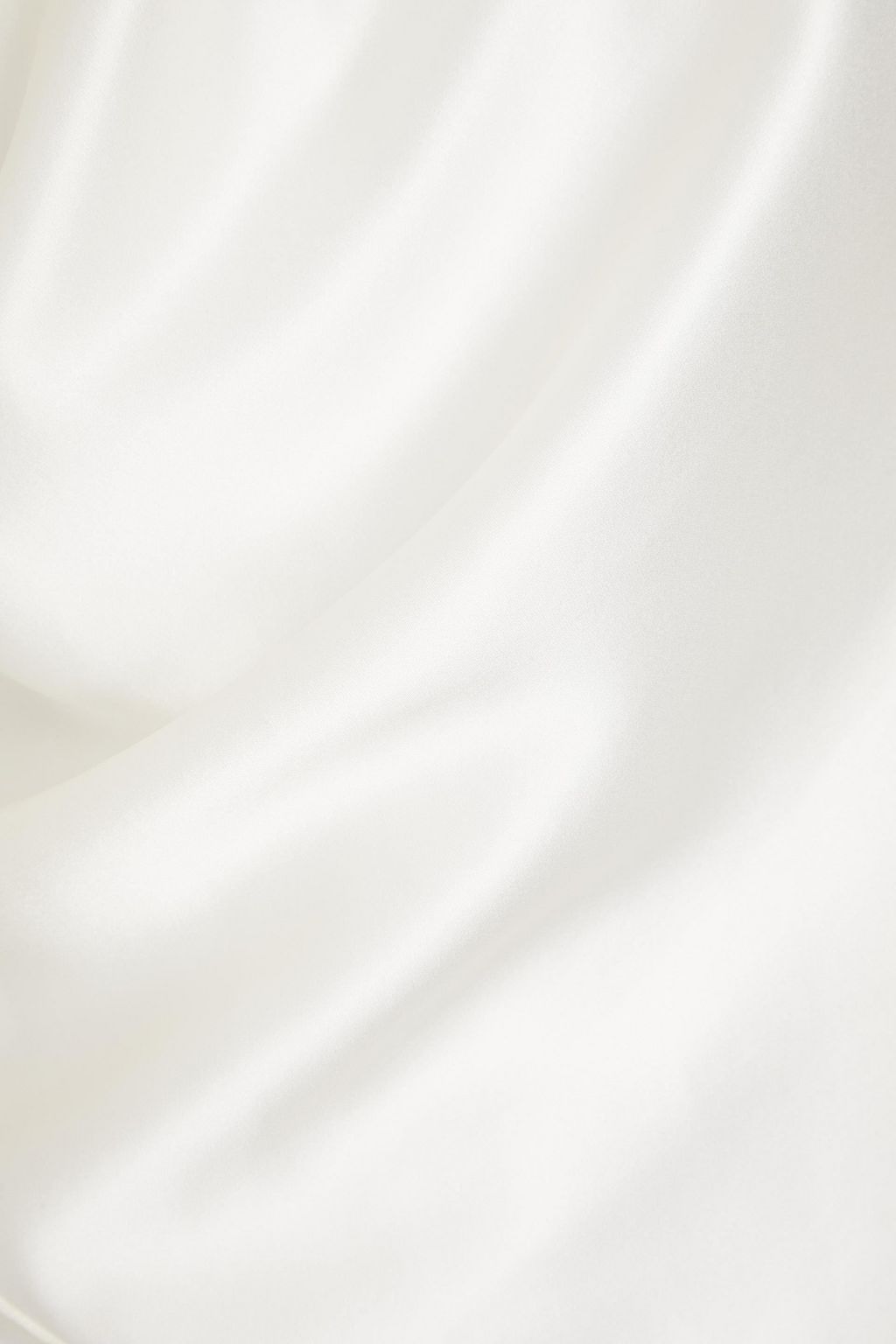 GINIA Lace-trimmed silk-satin nightdress