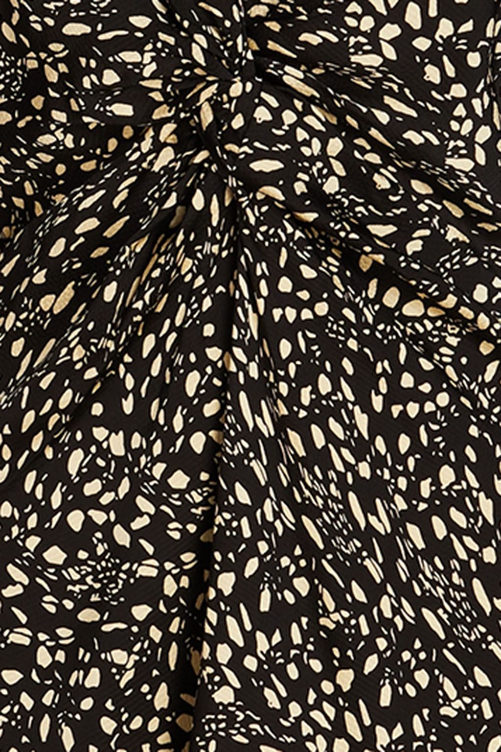 BA&SH Erika twisted printed satin-jacquard mini dress