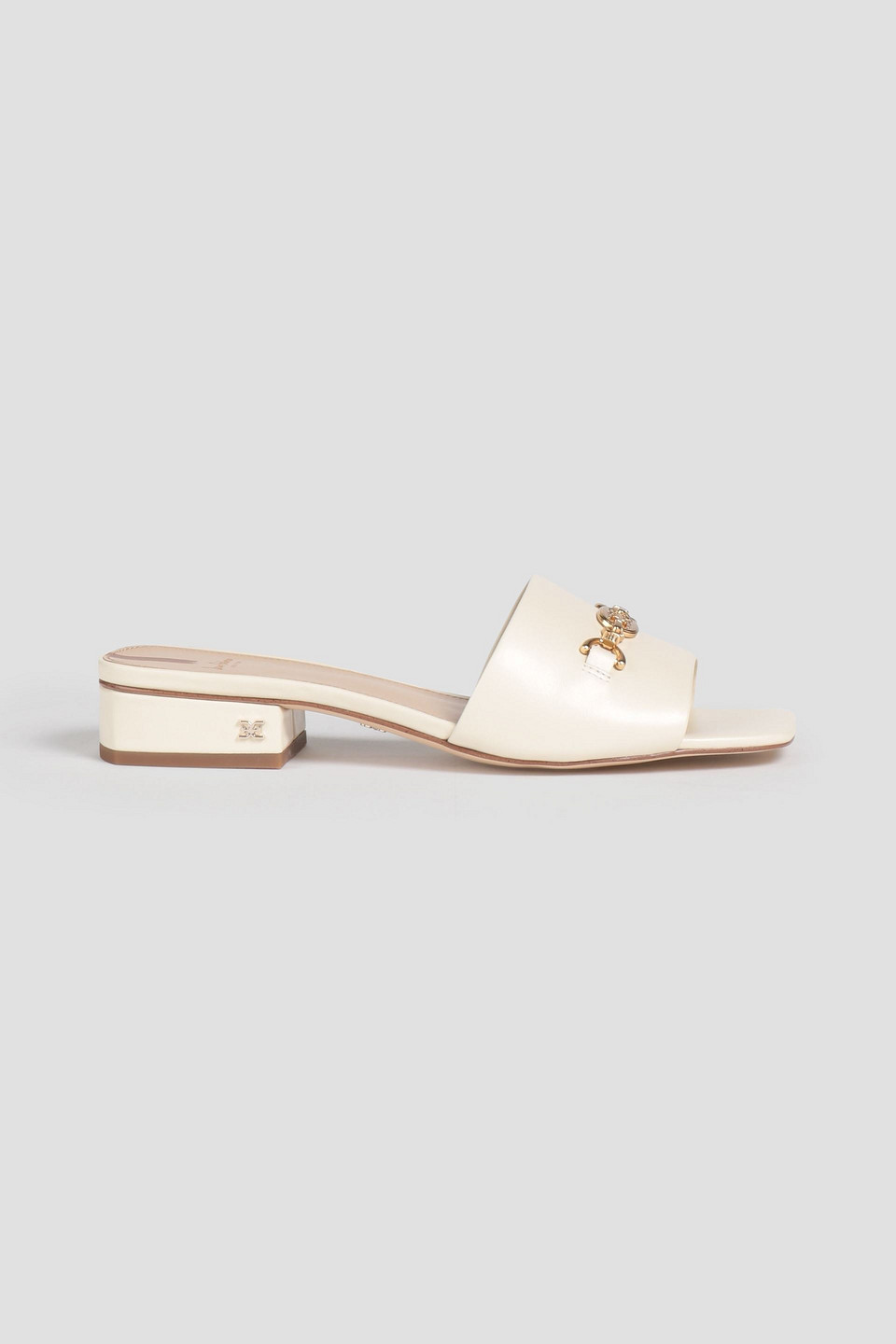 Sam Edelman Mules Aus Leder Mit Verzierung In Ivory ModeSens