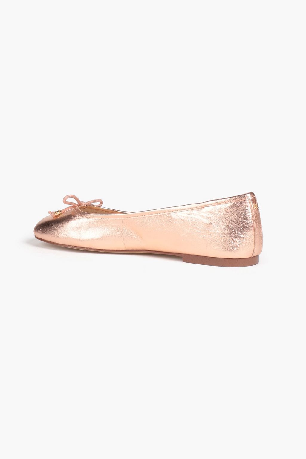 SAM EDELMAN Meadow metallic leather ballet flats | THE OUTNET