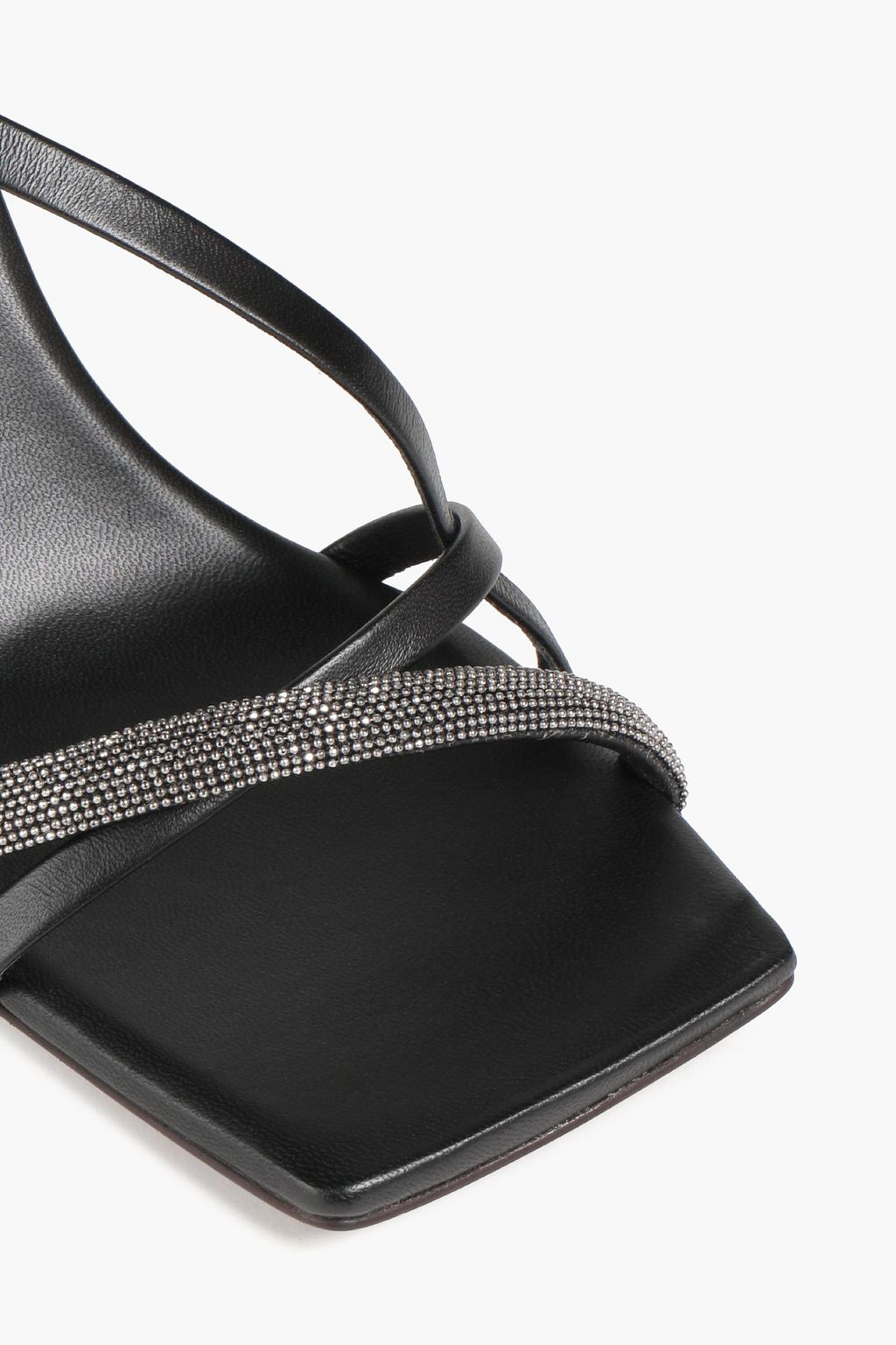 BRUNELLO CUCINELLI Sandalen aus Leder mit Zierperlen