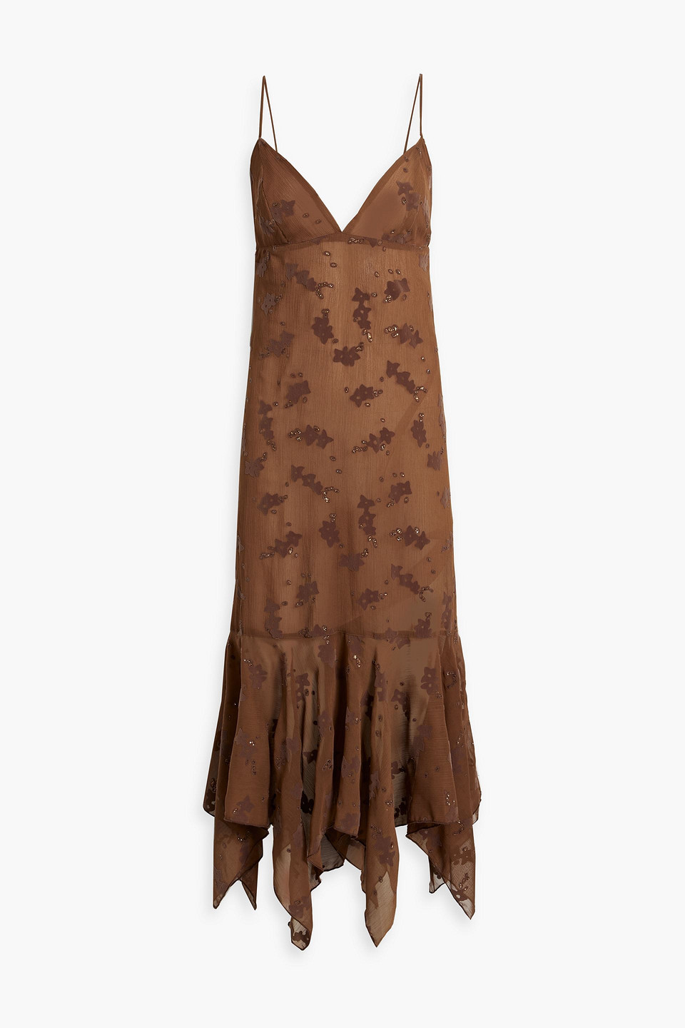 Anna Sui Ssense Exclusive Brown Midi Dress In Light Brown