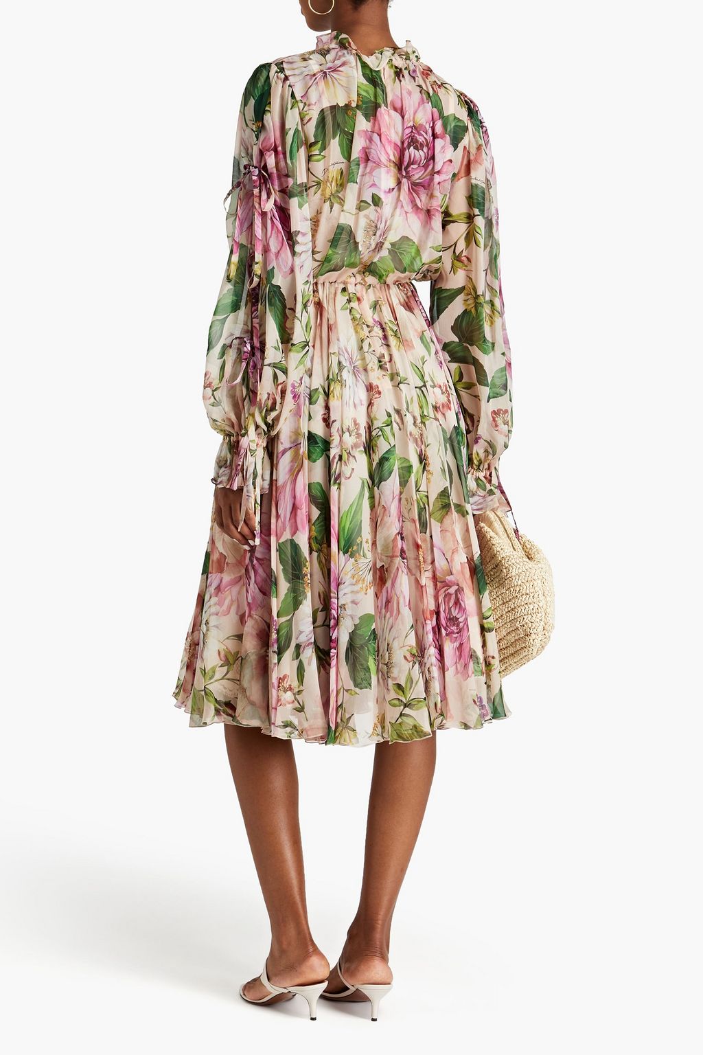 DOLCE & GABBANA Floralprint midi dress Sale up to 70
