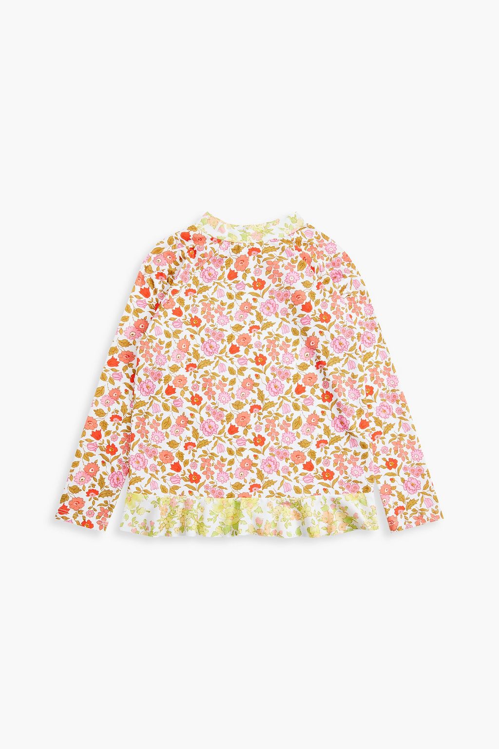 ZIMMERMANN Kids Goldie Rashguard mit Blumenprint und Rüschen