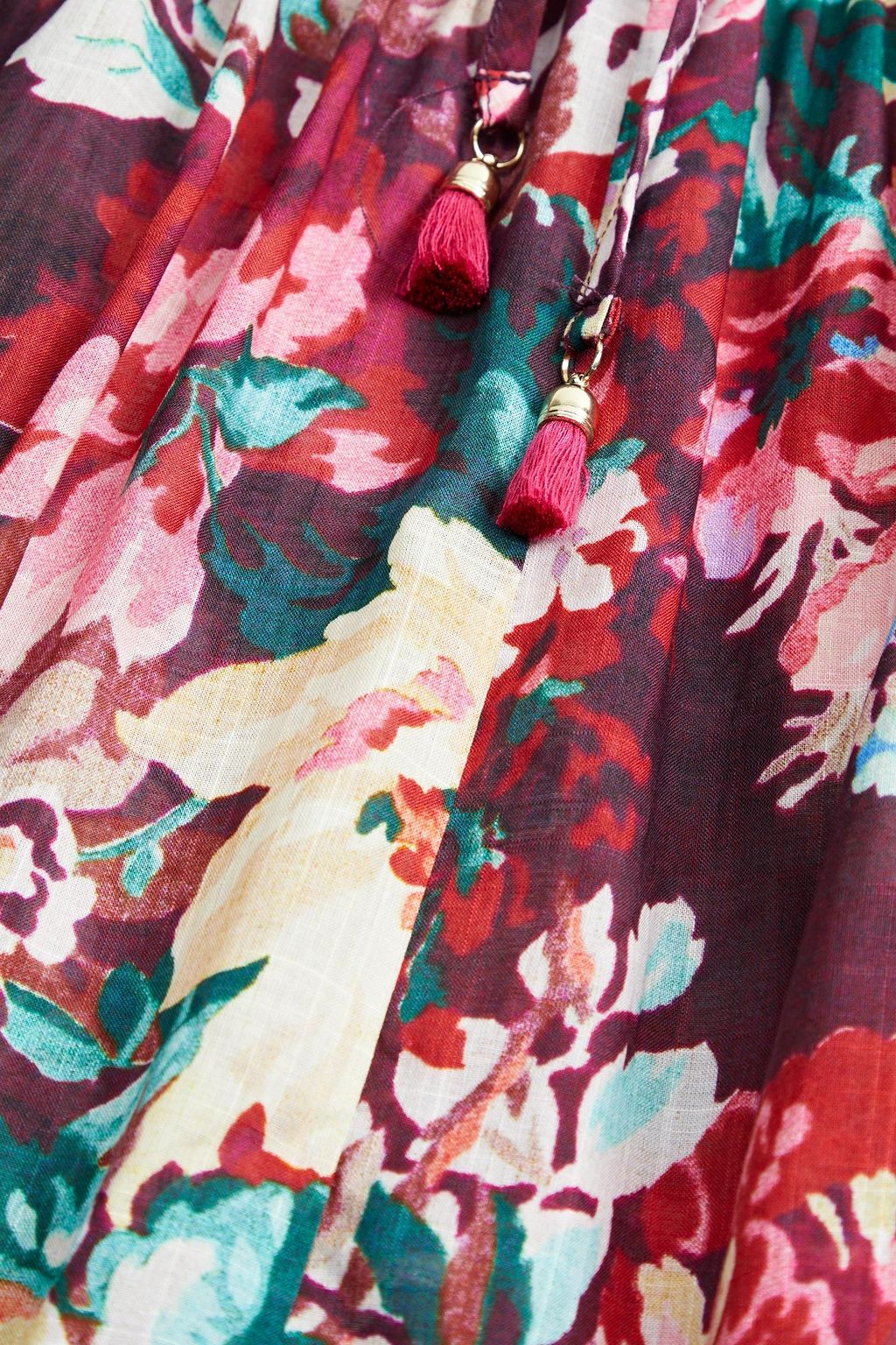 ZIMMERMANN Kids Allia floral-print cotton pants