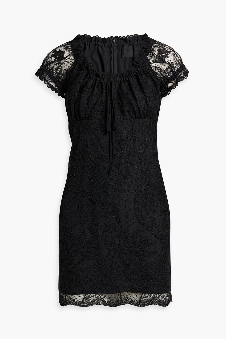 Anna Sui Minikleid Aus Spitze In Black