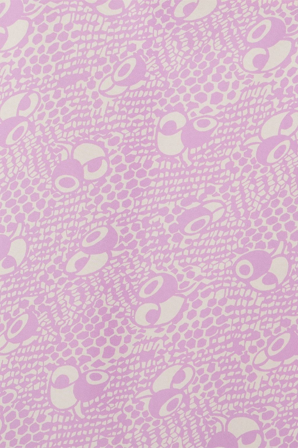 ANNA SUI 프린트 새틴 저지 드레스