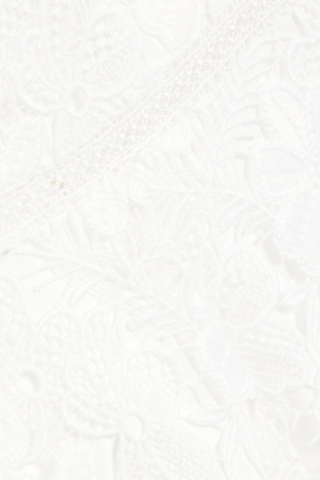 ML MONIQUE LHUILLIER Strapless guipure lace jumpsuit