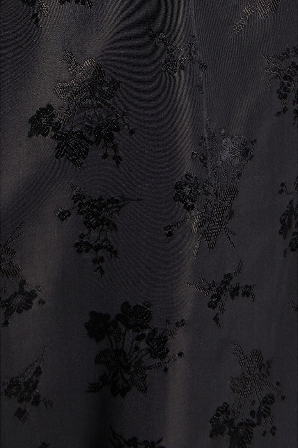 ANNA SUI Hose mit weitem Bein aus glänzendem Jacquard mit Spitzenbesatz