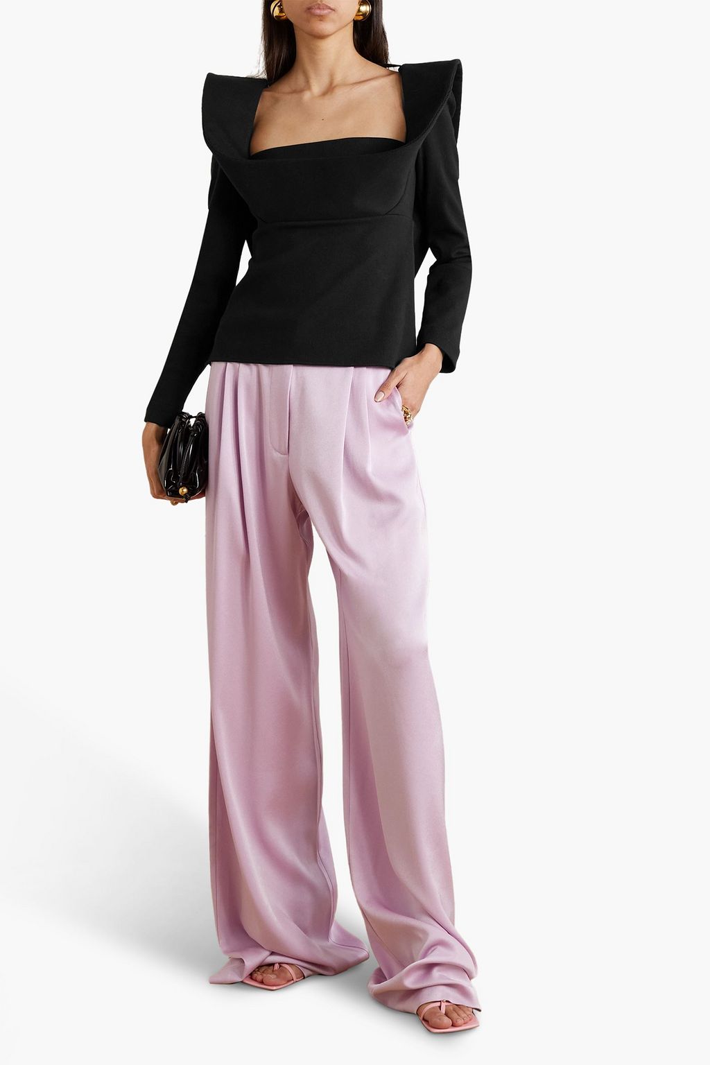 ROSIE ASSOULIN Charlie's Bib open-back ribbed cotton-blend top