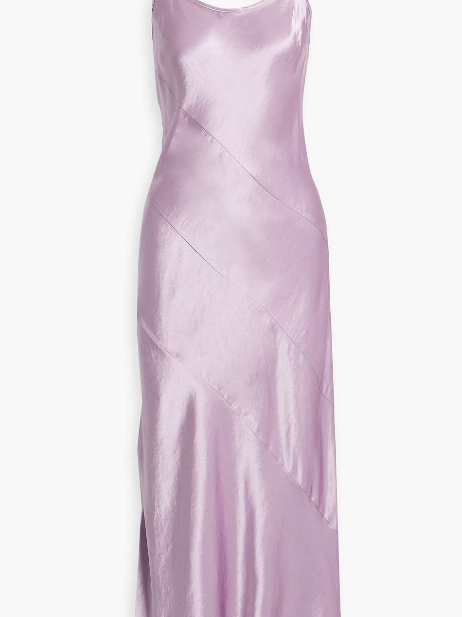 satin maxi slip dress