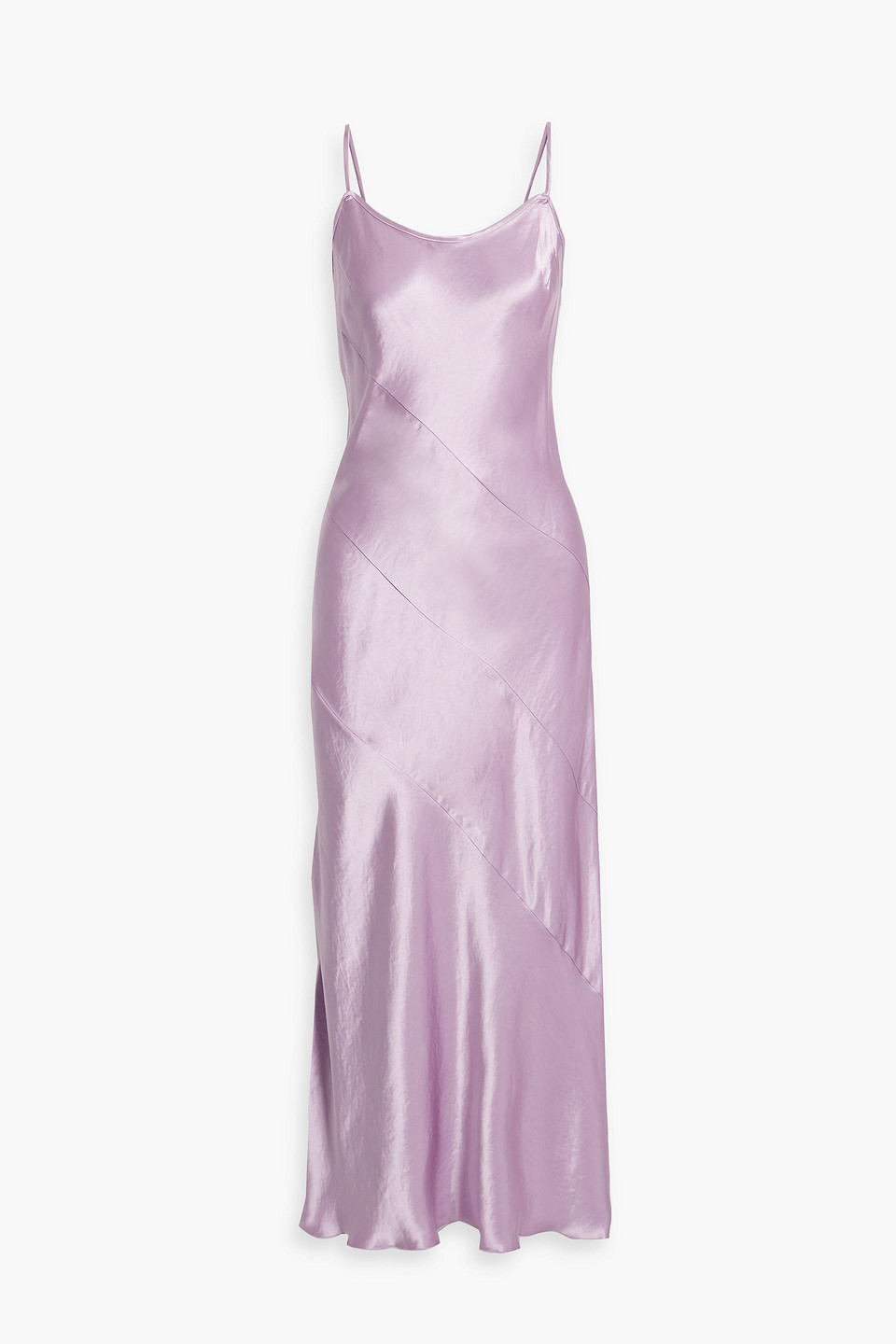 Anna Sui Purple Washed Midi Dress In Lavender