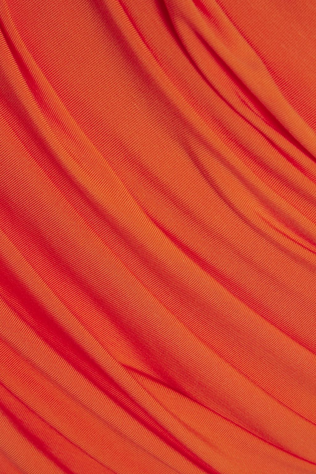 PARIS GEORGIA Draped ribbed stretch-TENCEL™ jersey maxi skirt