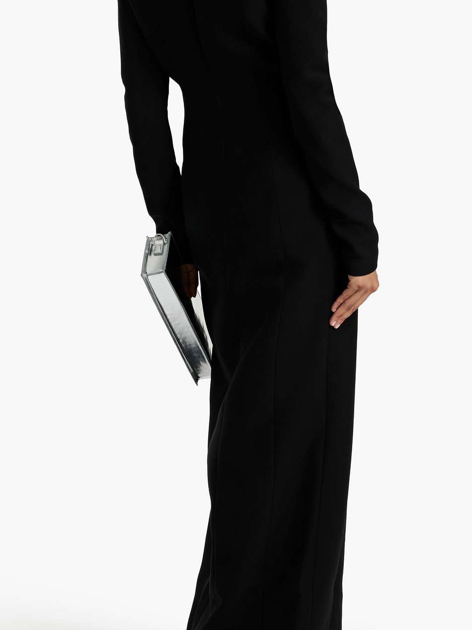 cutout crepe gown