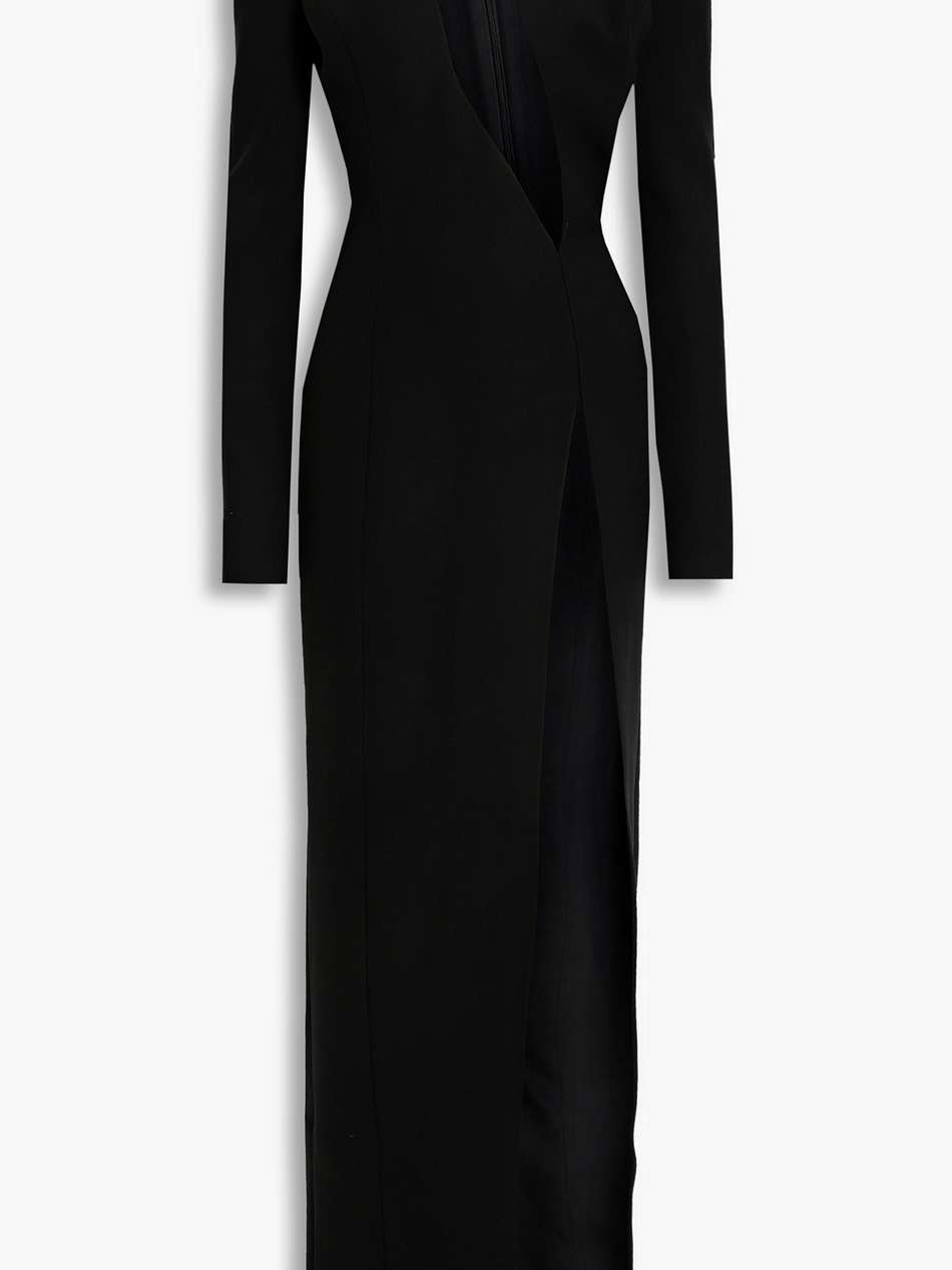 cutout crepe gown