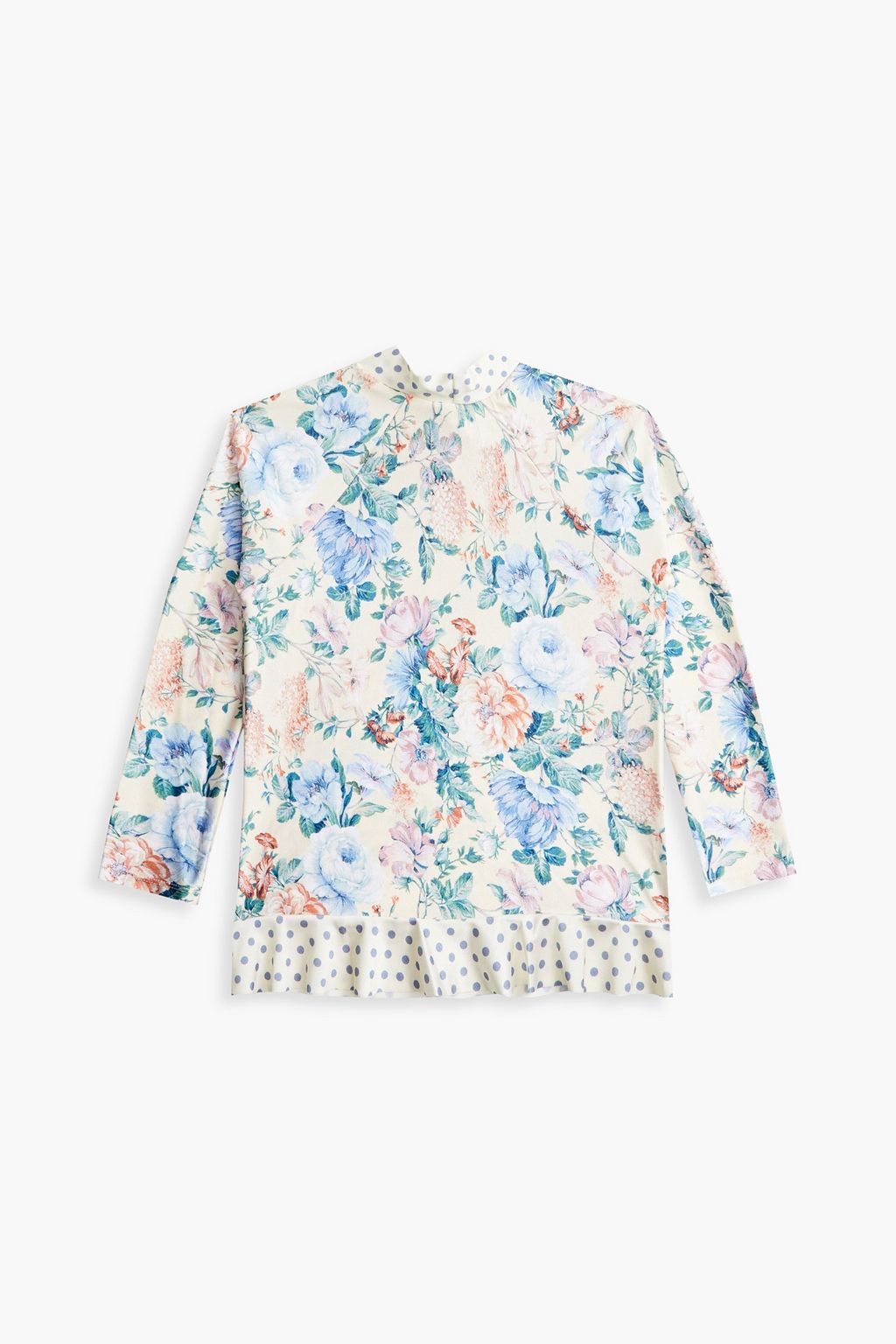 ZIMMERMANN Kids Verity ruffled printed rash guard