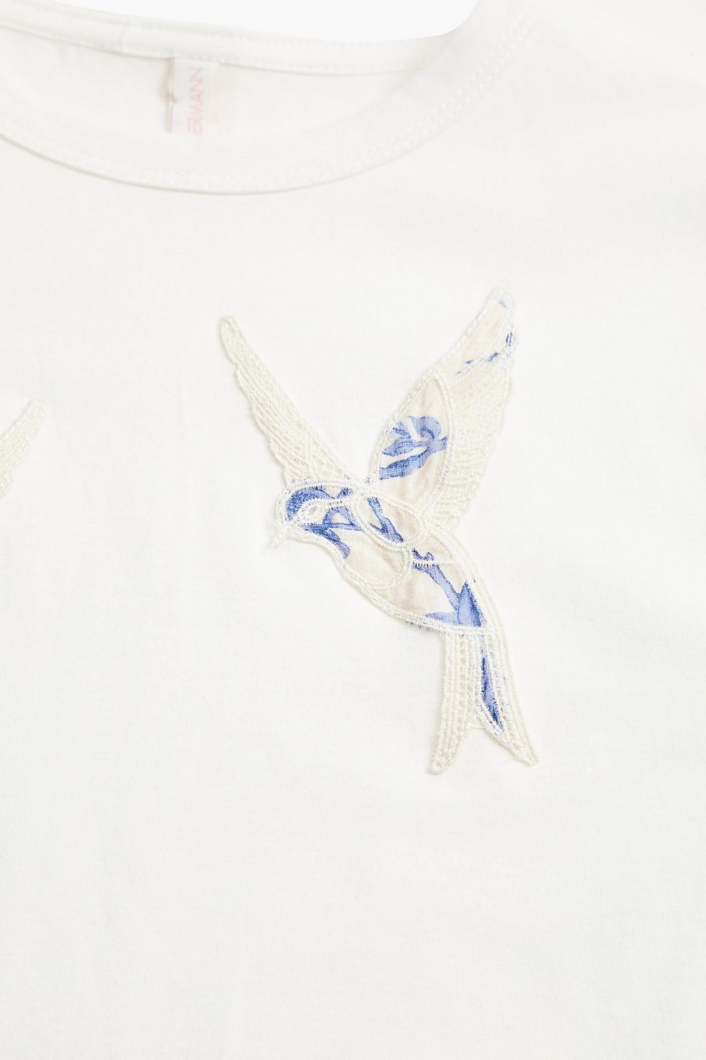 ZIMMERMANN Kids Verity appliquéd cotton-jersey T-shirt