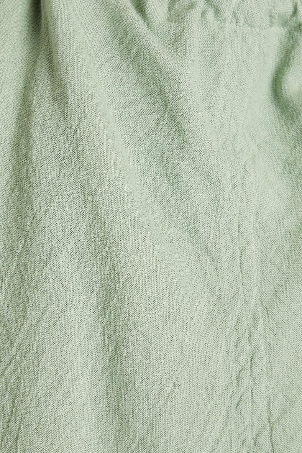 CARAVANA Manak cotton-gauze halterneck dress