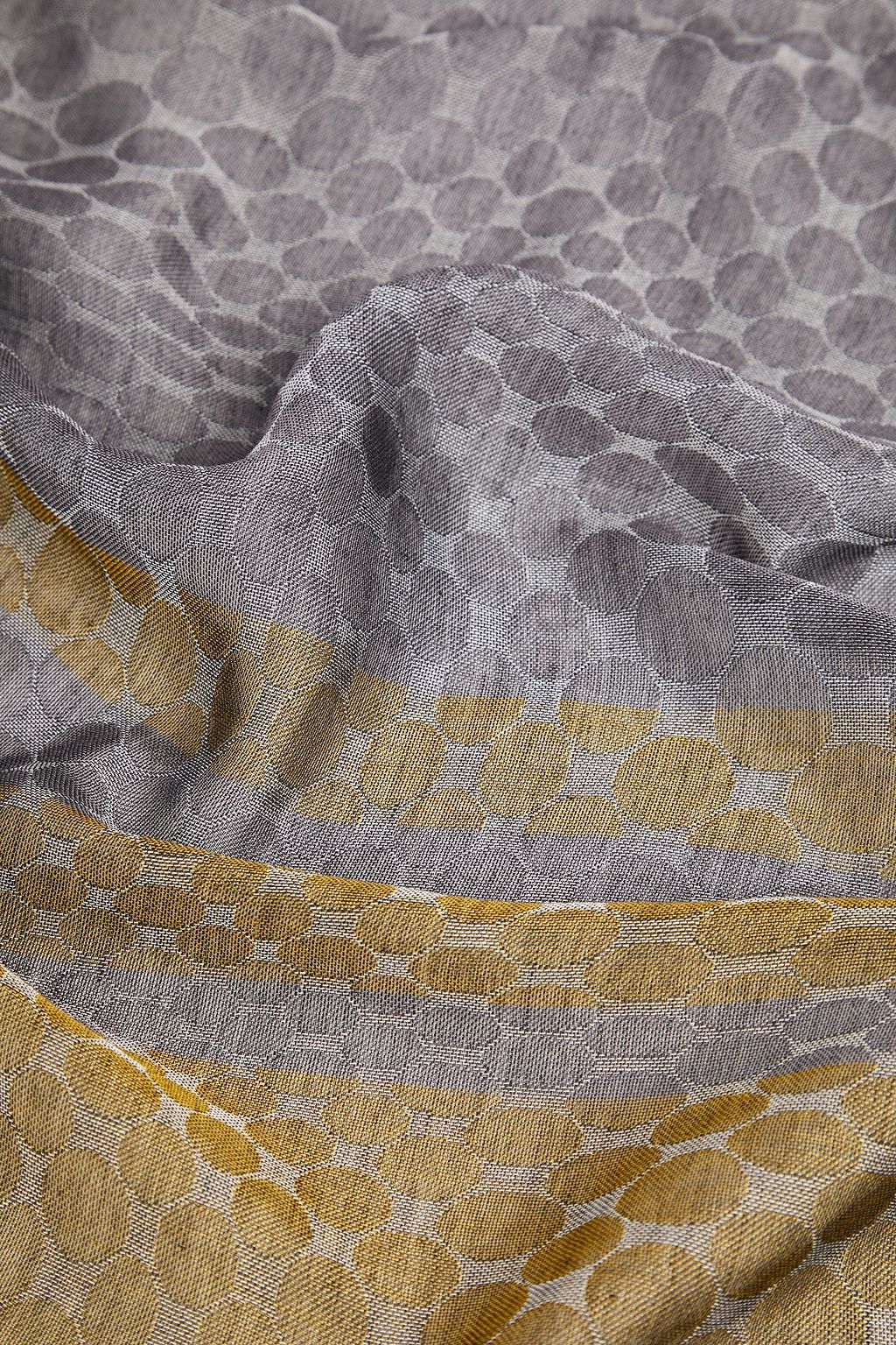 PAUL SMITH Frayed printed cotton-blend jacquard scarf