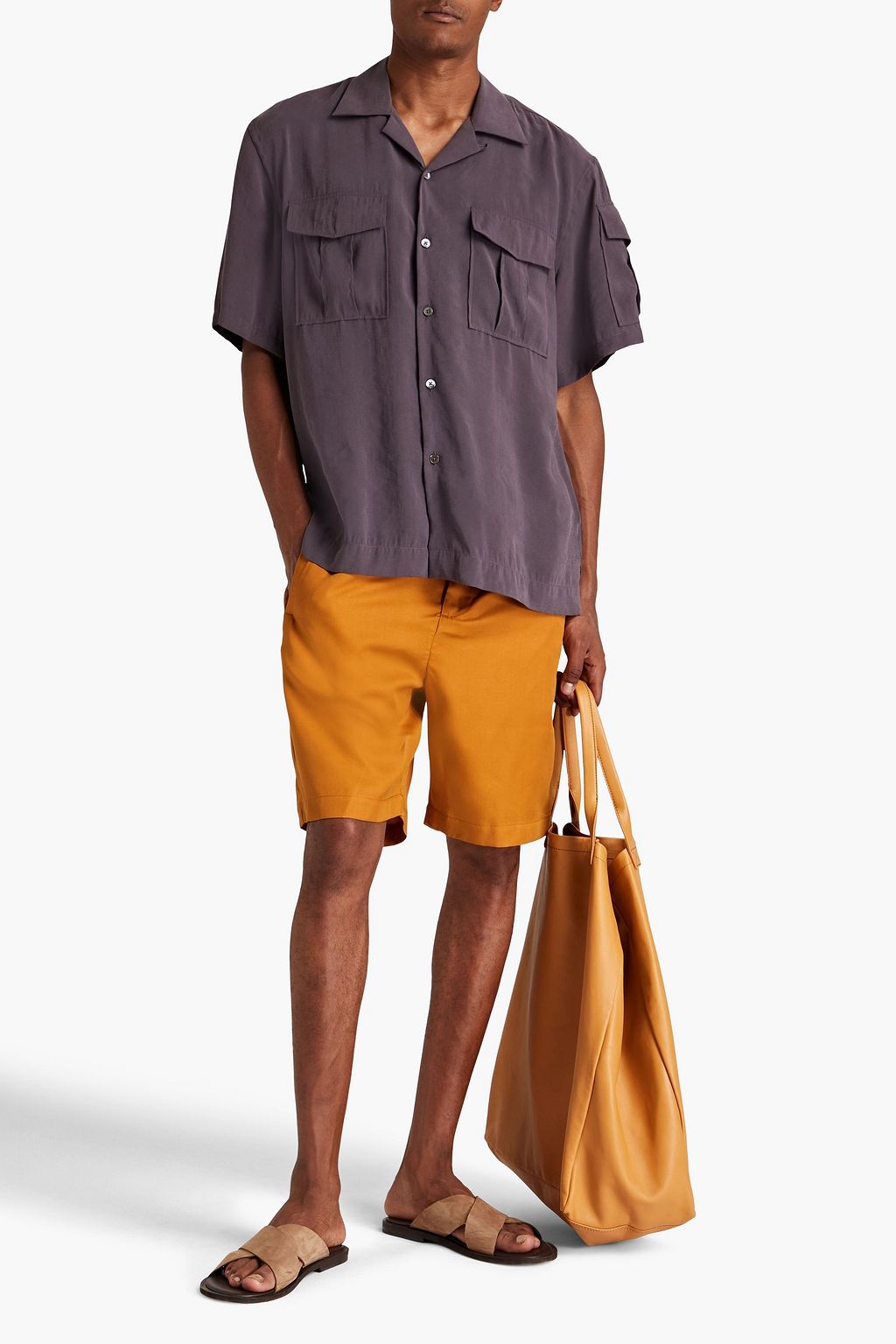 PAUL SMITH Washed modal-blend shirt