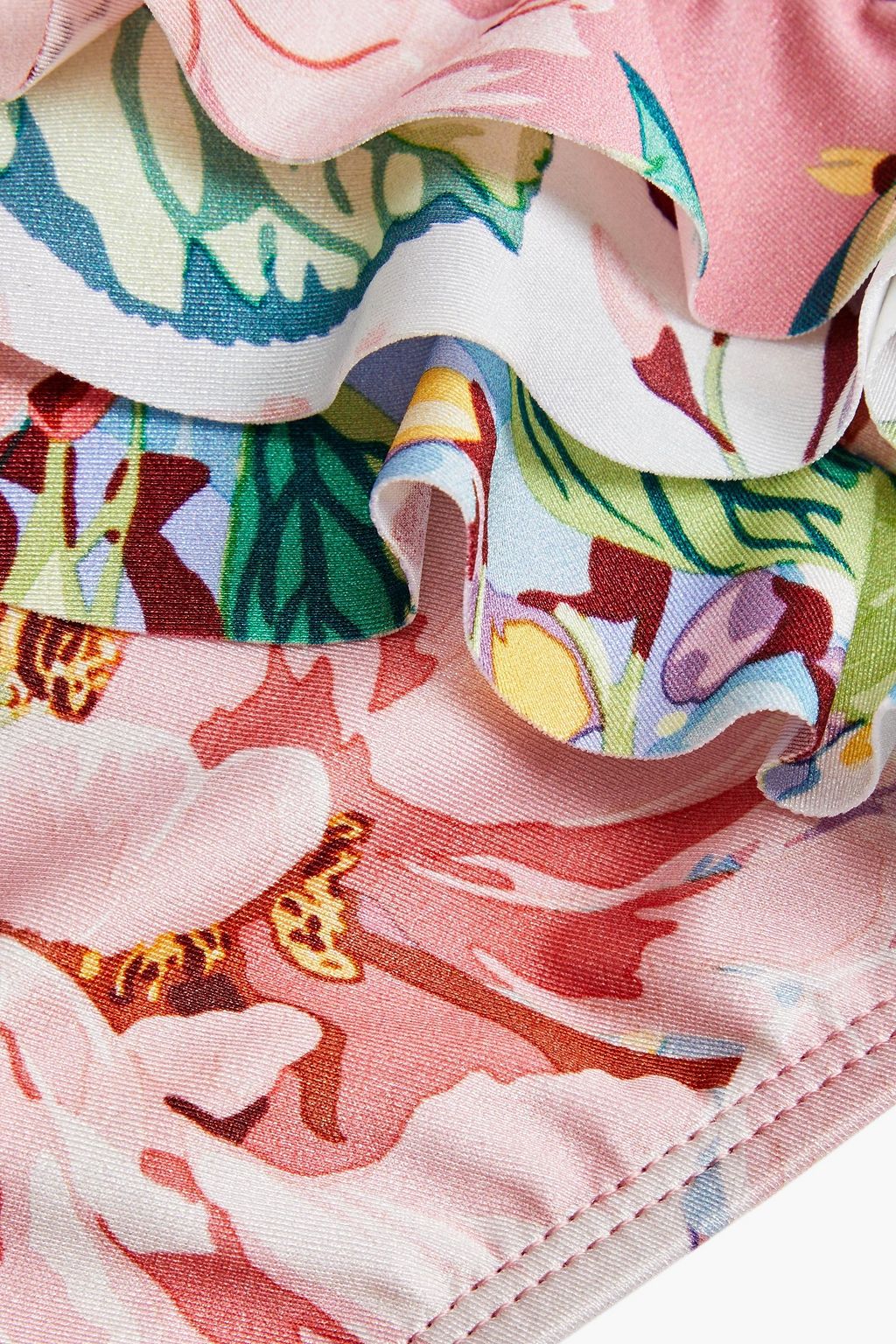 ZIMMERMANN Kids Bellitude Bikini-Höschen mit floralem Print und Rüschen