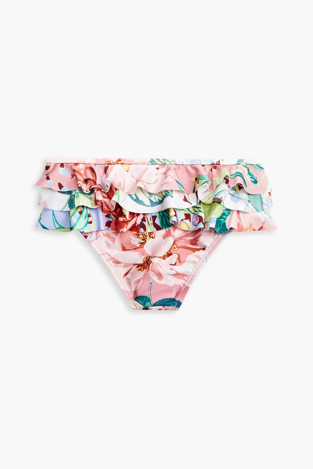ZIMMERMANN Kids Bellitude Bikini-Höschen mit floralem Print und Rüschen