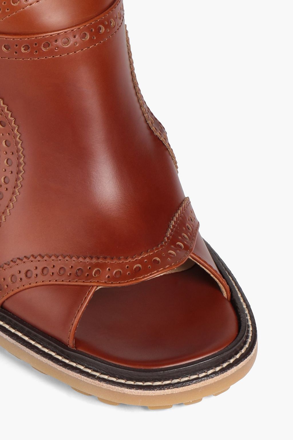 CHLOÉ Leather slingback sandals
