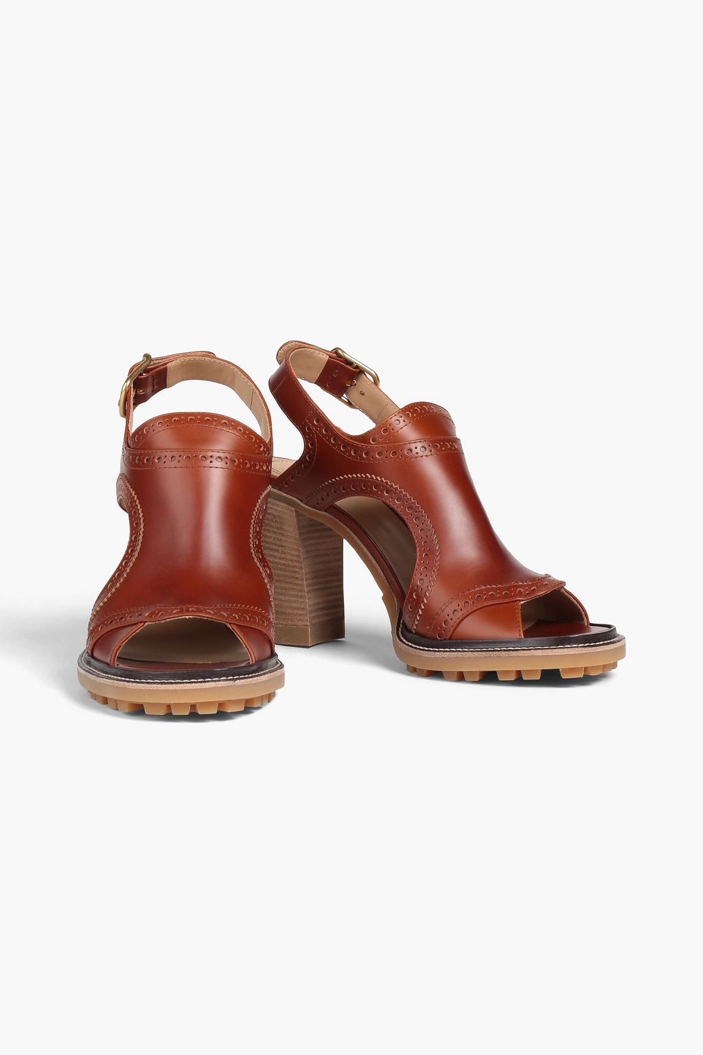 CHLOÉ Leather slingback sandals