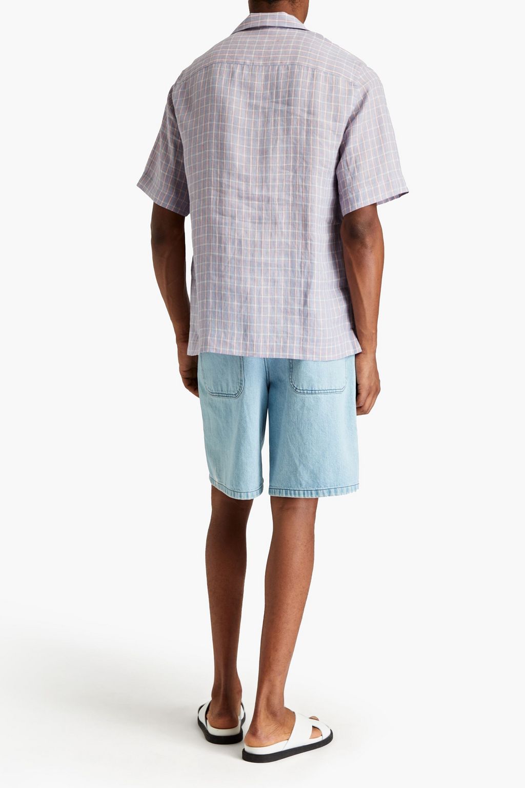 PAUL SMITH Checked linen shirt