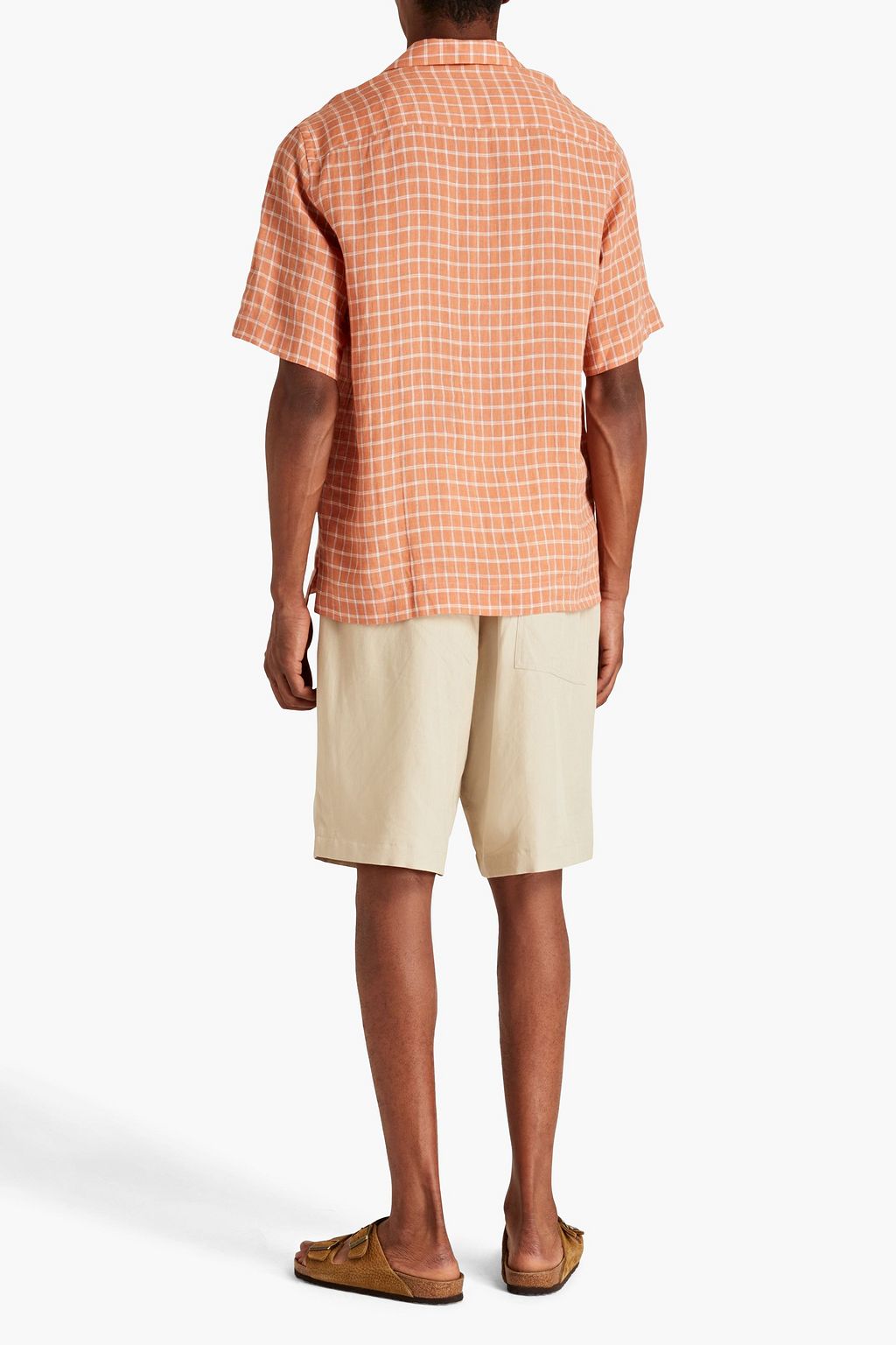 PAUL SMITH Checked linen shirt