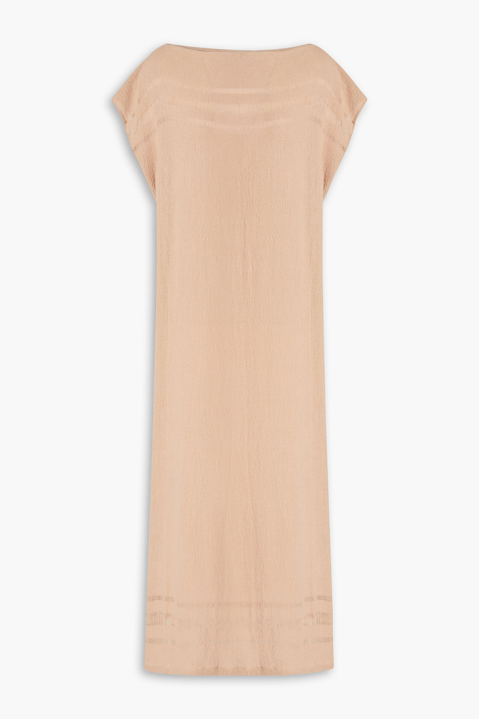 Caravana Saay Cotton-gauze Midi Dress In Pink