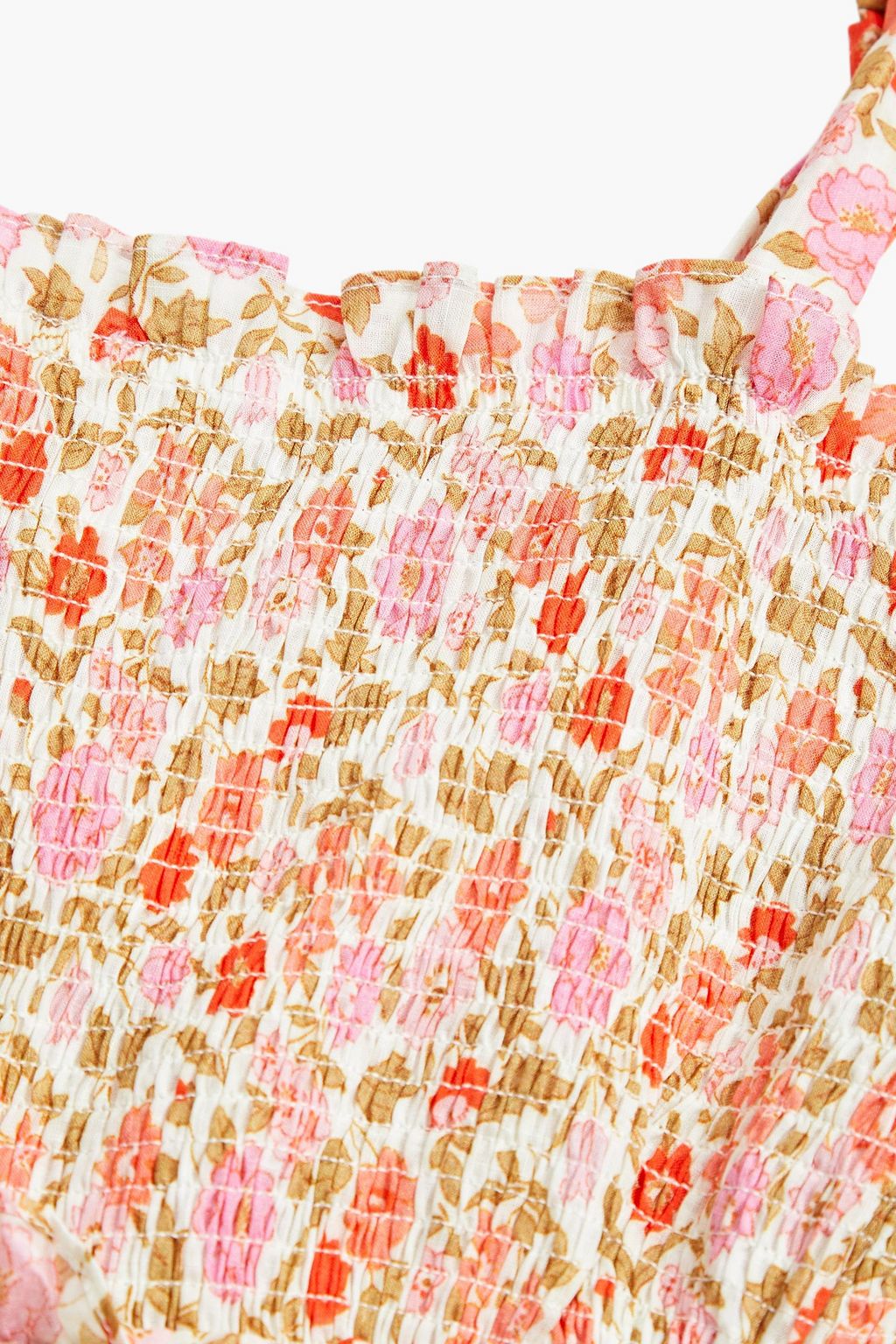ZIMMERMANN Kids Goldie shirred floral-print cotton playsuit